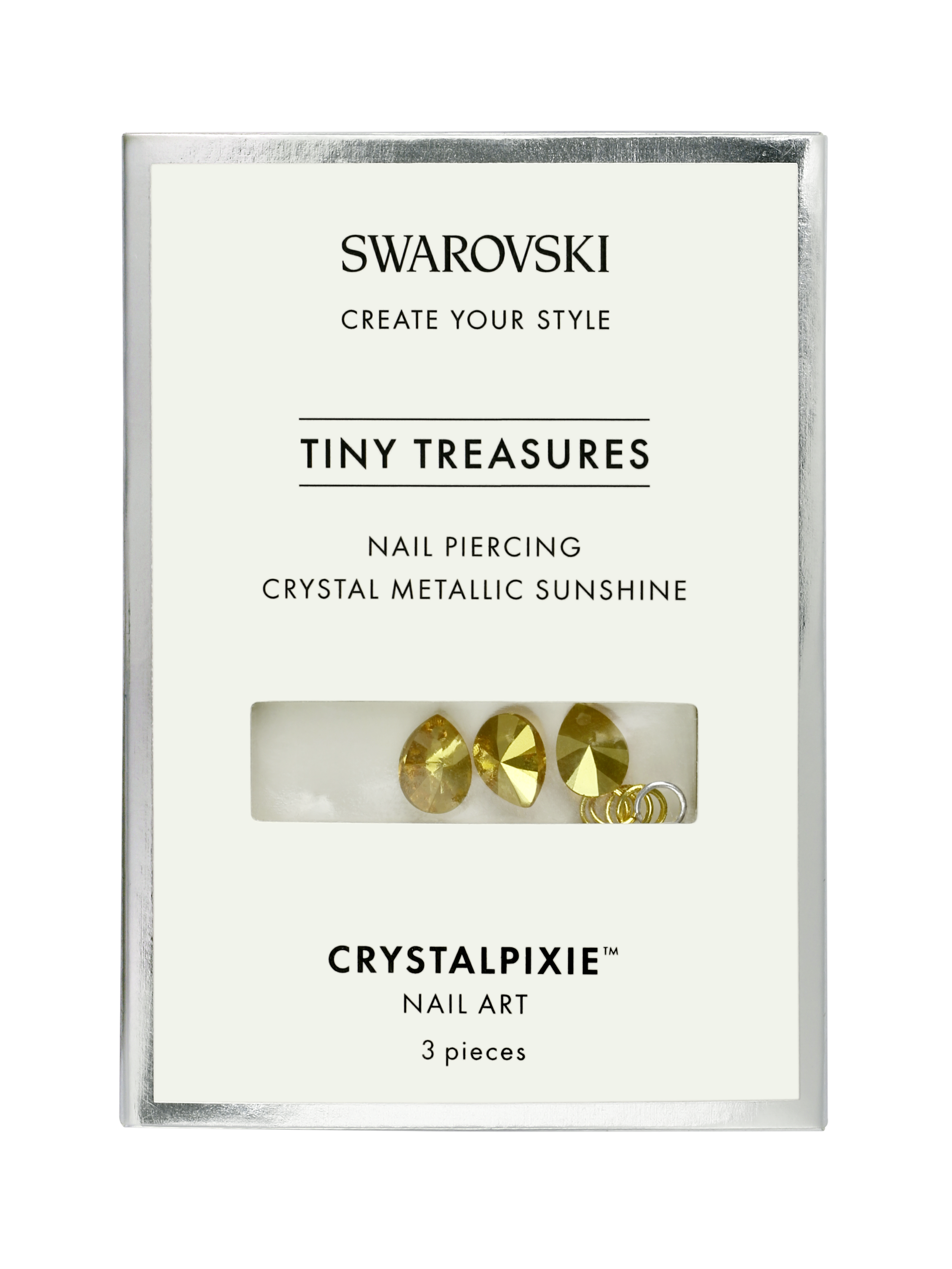 Swarovski Tiny Treasures - Nail Piercing Crystal Metallic Sunshine (Professional Only)