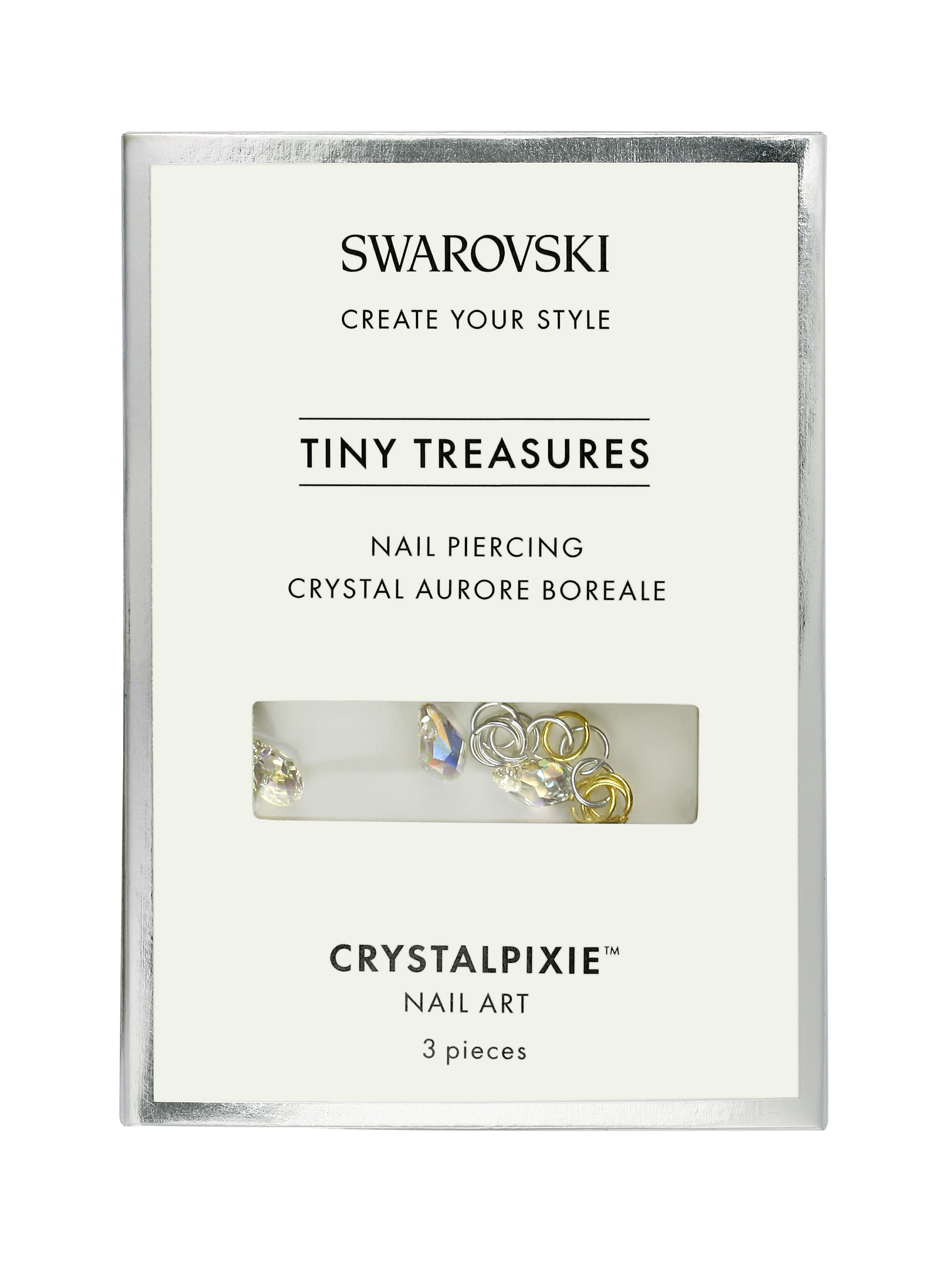 Swarovski Tiny Treasures - Nail Piercing Crystal Aurore Boreale (Professional Only)