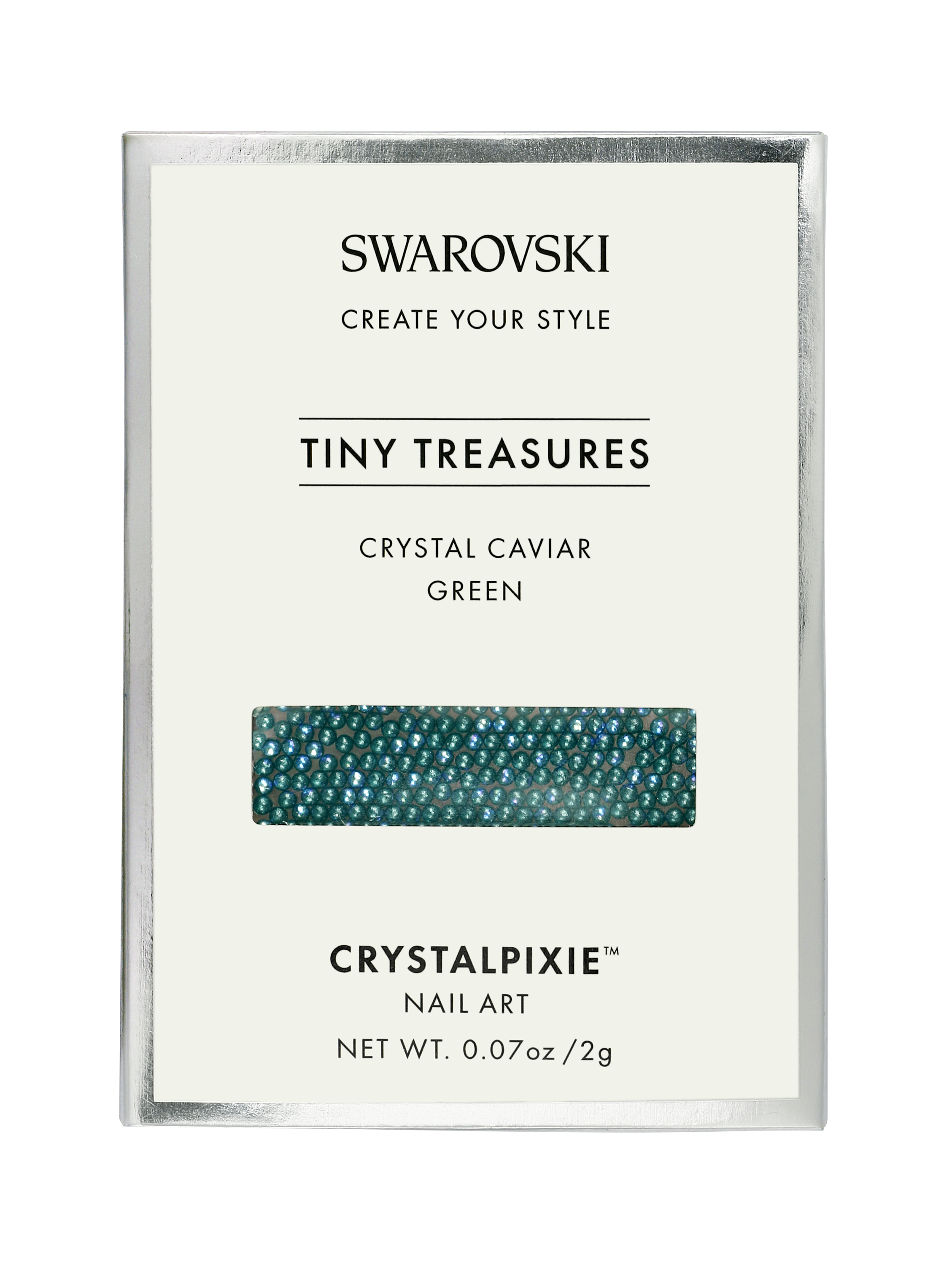 Swarovski Tiny Treasures - Crystal Caviar GREEN