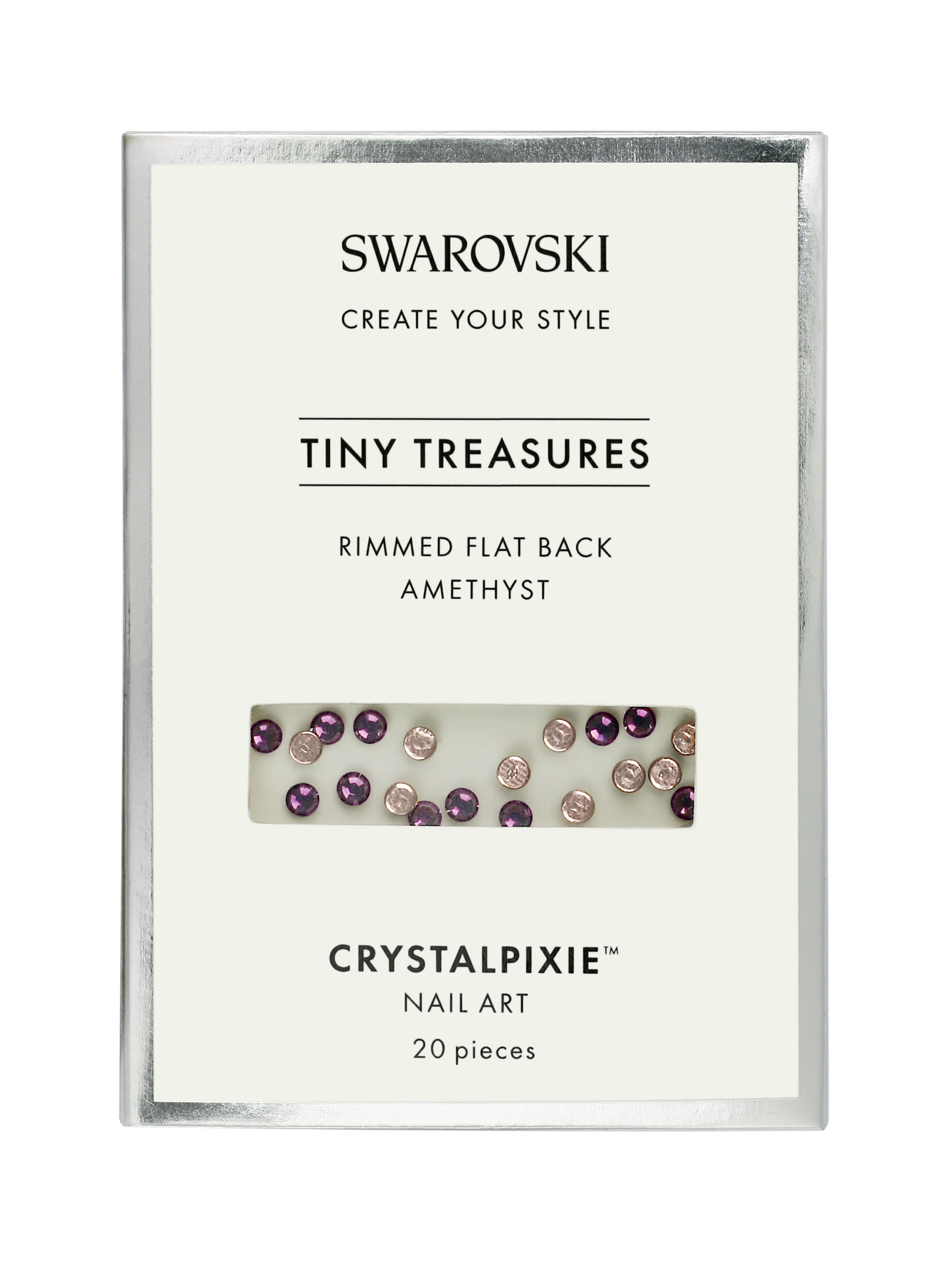 Swarovski Tiny Treasures - Rimmed FB Amethyst